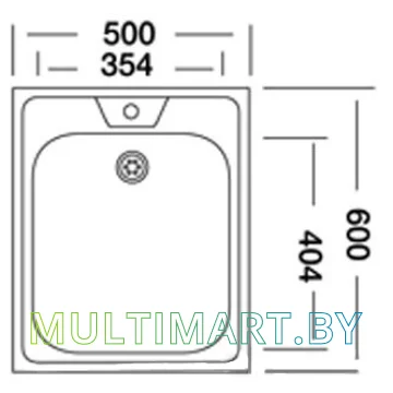 Кухонная мойка КромРус S 408 RUS (нержавеющая сталь) картинка 2